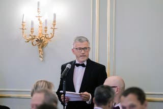 Andriy Melnyk, Ukraine’s Ambassador to the UN, addresses a gathering